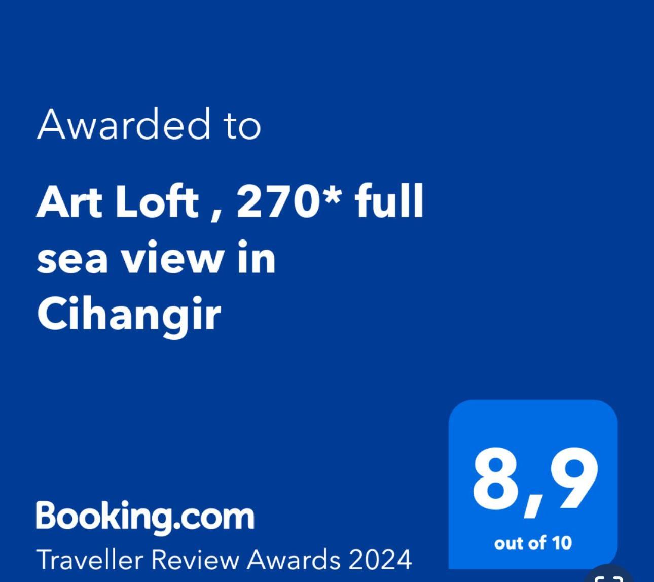 Apartamento Art Loft , 270* Full Sea View In Cihangir Estambul Exterior foto
